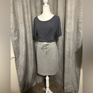 Victoria’s Secret Modal wrap top with Zyia Take Me Everywhere skirt!